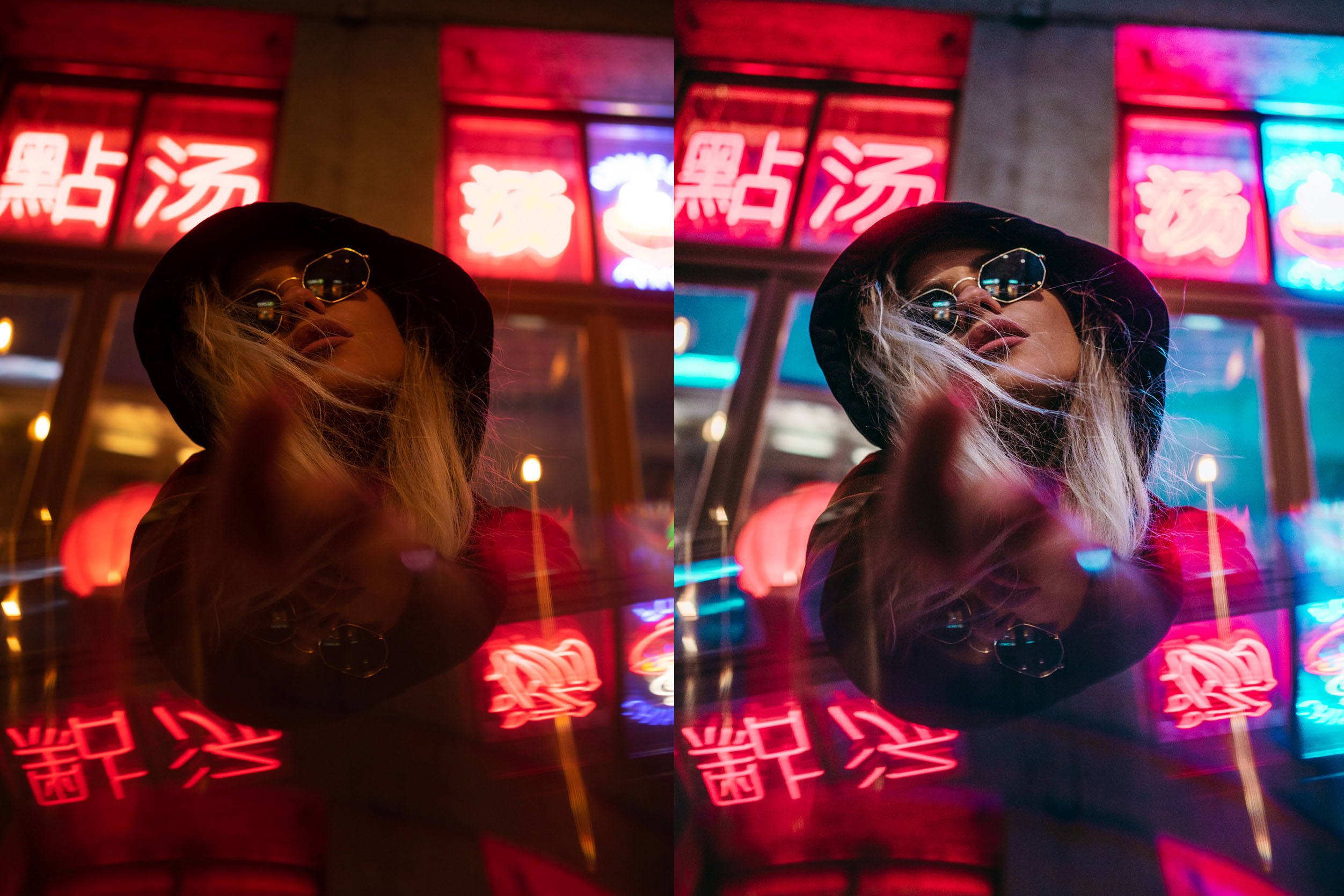 creating a neon light portrait