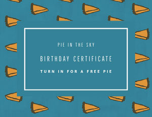 Free Birthday Certificates Templates Adobe Spark