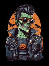 rockabilly_style_zombie_tshirt_design_1001