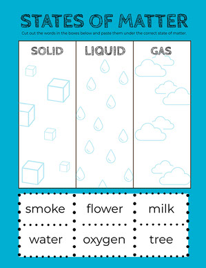 Free States Of Matter Worksheet Templates Adobe Spark