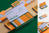 Pencil Packaging Mockup Set
