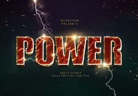 electric text effect free :: Behance
