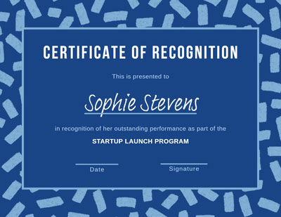 templates for certificates of recognition