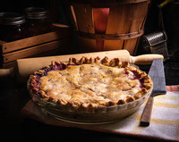 Peach and Blueberry Pie