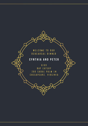 Customized Rehearsal Dinner Invitations Adobe Spark