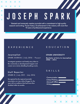 Free Resume Templates Adobe Spark