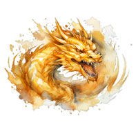 Golden Dragon - Mystical Creature
