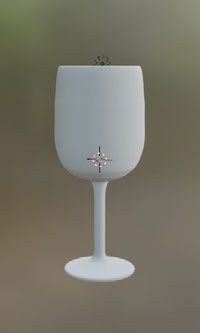 Wineglass made in Blender