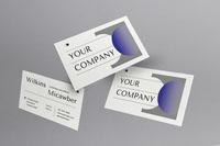 White Modern Minimalist Business Card