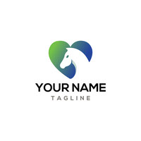 Horse love logo