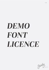 Liet Display Demo font licence