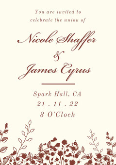 Customizable Rustic Wedding Invitation Templates Adobe Spark