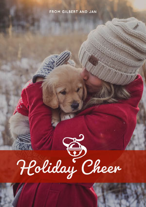 Christmas Card From The Cat Dog Pet To Owner Christmas Card Free P