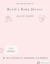 thank you for throwing me a baby shower