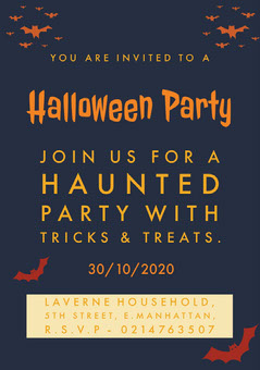 Free Customizable Halloween Party Invitations Adobe Spark